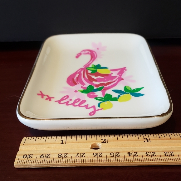 Lilly Pulitzer Pink Flamingo and Lemon Tray - Picture 4 of 4